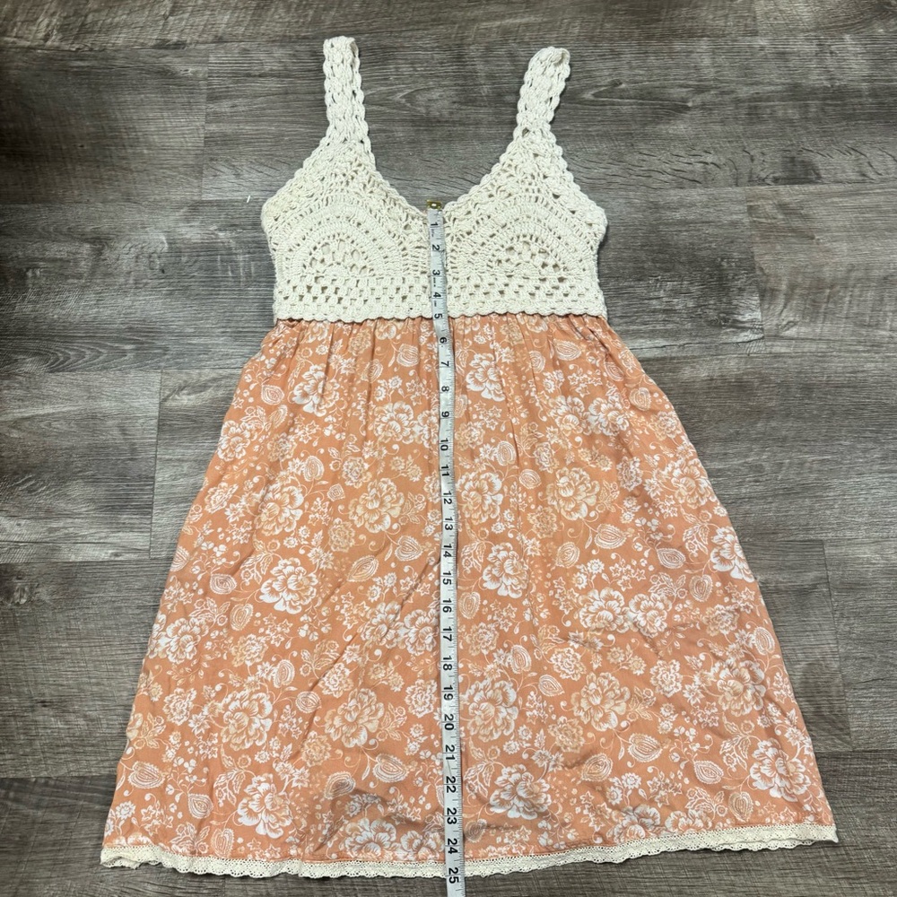 Japna Crochet Top Summer Dress Size Medium 100% Cotton - Picture 4 of 7